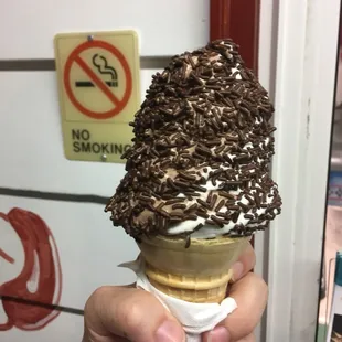 This is a medium soft serve.  A generous portion.