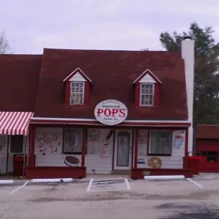 the outside of the shop