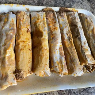 Cold tamales.... lol, been in the fridge for a day.