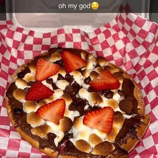 November dessert pizza special