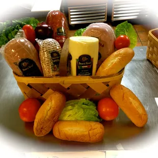a basket of food