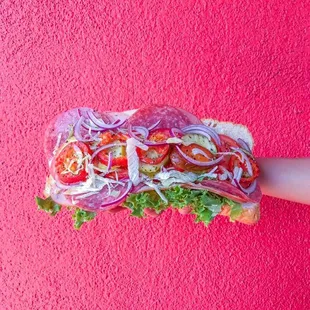 Our hoagies are quite the hand/mouthful!