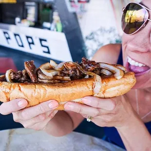 Our BBQ Pork Grinder is the definition of feel good food!