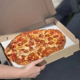 a pizza in a box