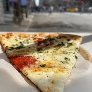 Margherita slice, yum!