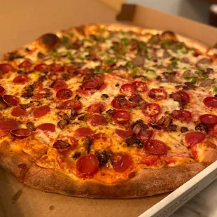 a pizza in a box