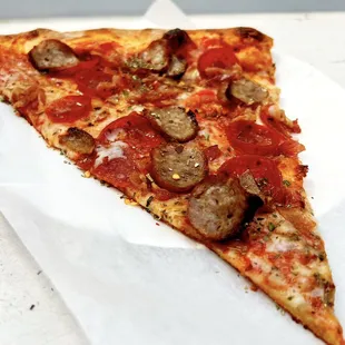 Meat lovers slice.