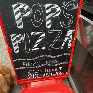 Outside sign