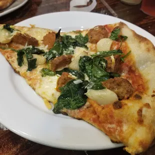 Slice of the Polpette (Meatballs, garlic, spinach)