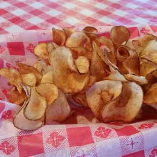 Homemade potato chips