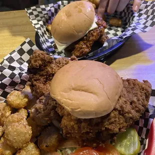 Regular pork tenderloin in front, buffalo tenderloin in back