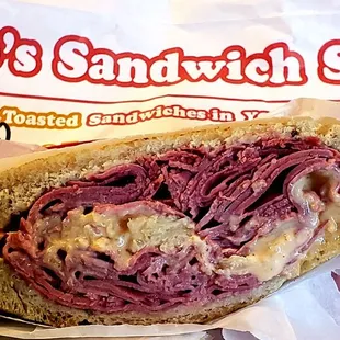 &quot;Reuben&quot; with Swiss cheese and Sauercraut