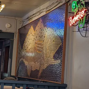 Bottle cap wall art
