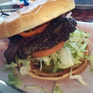 Habanero burger. Great!