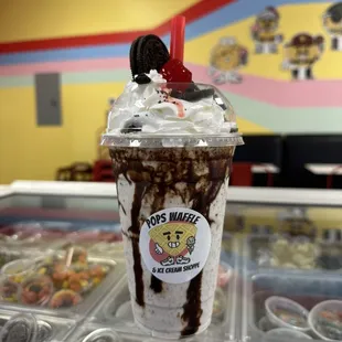 Cookies and cream milkshake