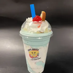 Birthday cake milkshake