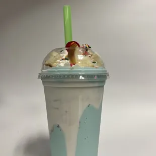 Birthday cake milkshake