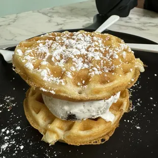 Waffle and Ice Cream