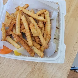 My plate- with fries