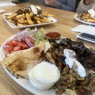 Beef and chicken Mix Plate