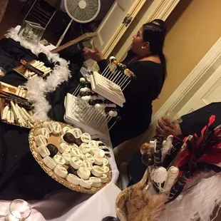 The red velvet cake pops were surprisingly moist on the inside--kind of like a brownie consistency!