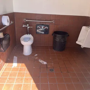 Los baños en muy mal estado muy sucio el lugar no ay jabón ni para lavarse las manos la verdad muy descuidado el lugar!!!