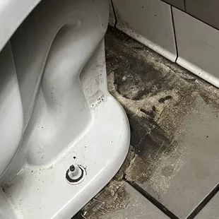 Need to clean up amigos! NO MAMES! Bathroom needs to be clean and outside too on tile floor corners.