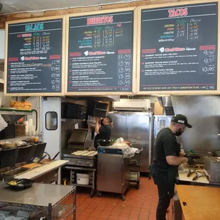 a man working in a restaurant