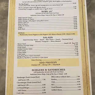 NEW MENU 4/2023