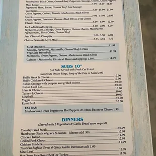 NEW MENU 4/2023