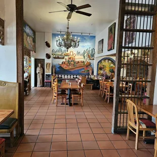 Inside the restaurant