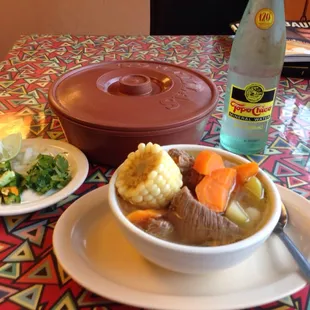 This is the breakfast of champions. Caldo de res and it&apos;s very good!!!!