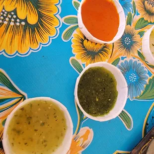 The salsas. All bland.