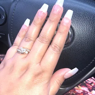 Pearl tips coffin shaped