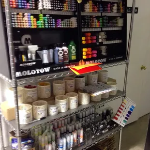 Markers and caps of all colors and sizes!
