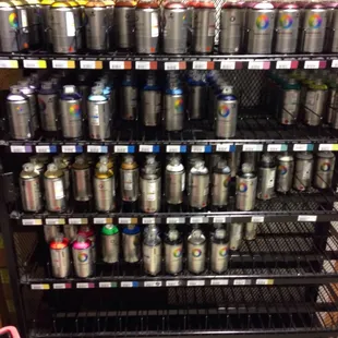 Water color spray cans!  can't find anywhere else!