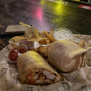 Buffalo chicken wrap