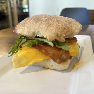 "Simply Irresistible" Breakfast Sandwich on Ciabatta
