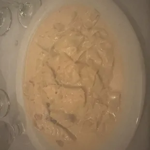 Salmon in a cream sauce