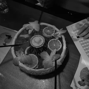 a plate of food on a table