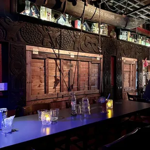 the bar