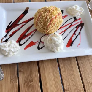 Fried ice cream.