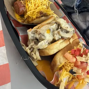 Chili cheese , Steakhouse &amp; Nacho (all no onion)