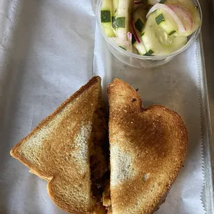 Brisket grilled cheese