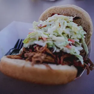 Slow smoked Pulled Pork sandwich!!