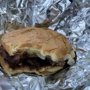 Sorry for the bitten sandwich, but my stomach was in charge at this point