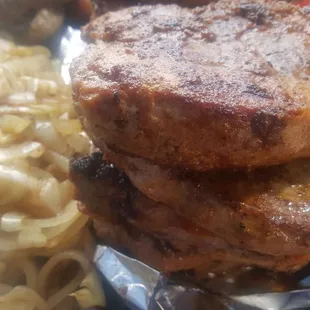 a plate of food with noodles