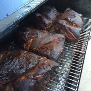 Chipotle - Lime pork for pulled pork tacos with cilantro, onions, radish, and a fresh wedge of lime