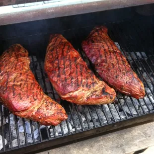 Santa Maria Tri Tip smoked and grilled using Red Oak