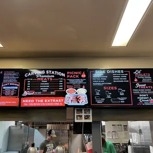 menus and prices